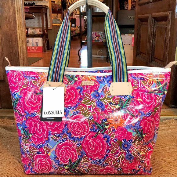 NWT New Consuela Merlot Zipper Tote